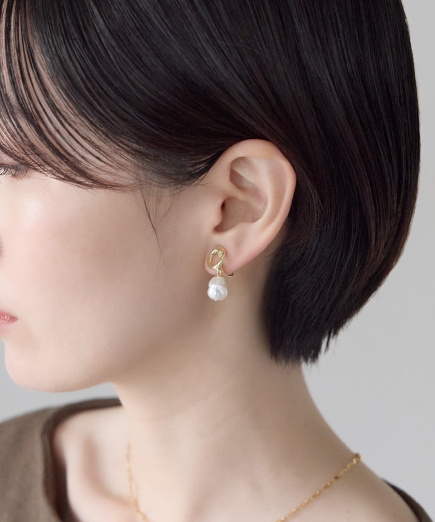 ciite' シーテ イヤリング シリコン付 デザインパール イヤリング