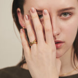 ciite' シーテ リング 【 金属アレルギー対応 】 クロスリング サージカルステンレス