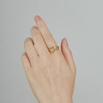 ciite' シーテ リング 【 金属アレルギー対応 】 ダブルハートリング サージカルステンレス