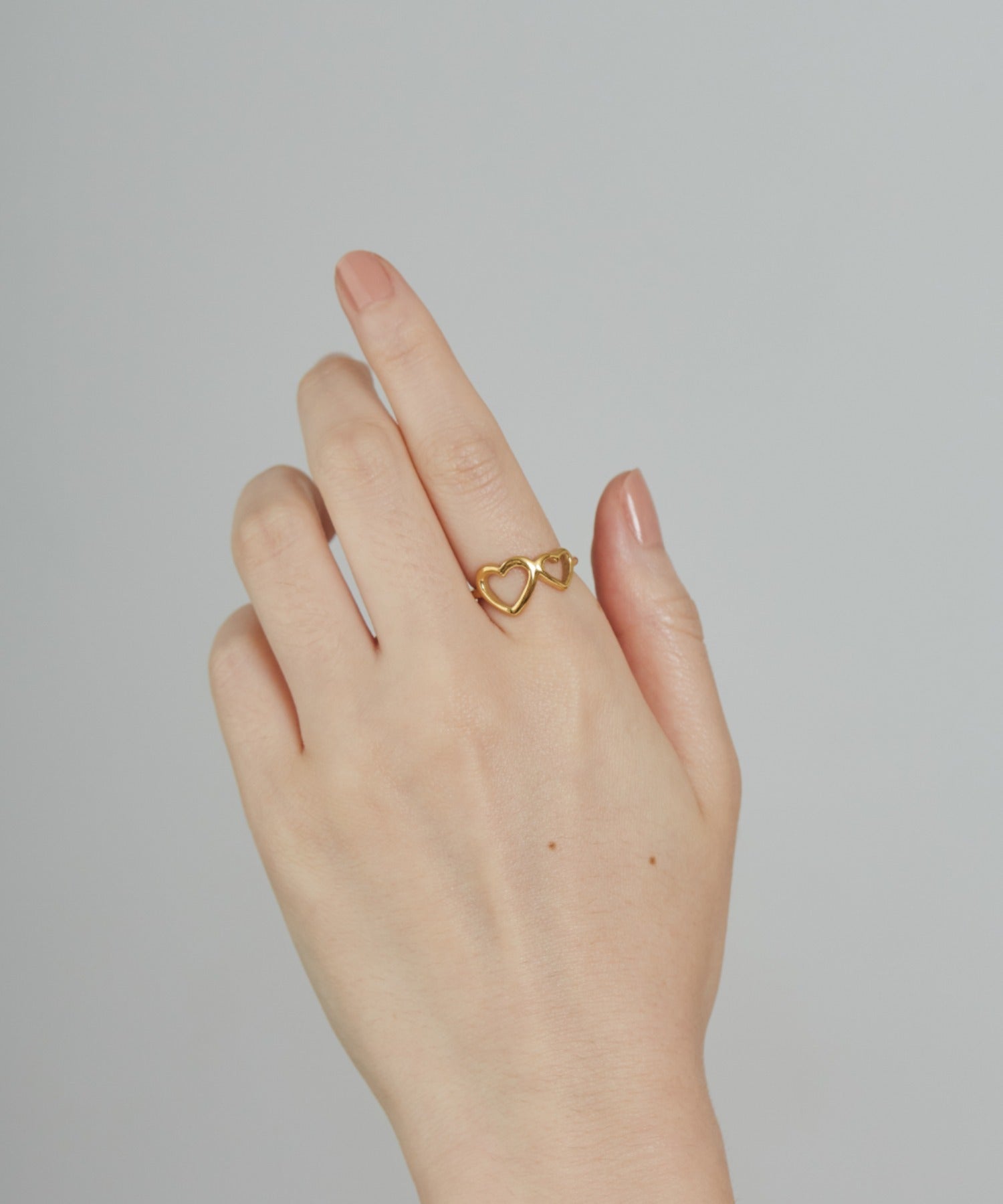 ciite' シーテ リング 【 金属アレルギー対応 】 ダブルハートリング サージカルステンレス