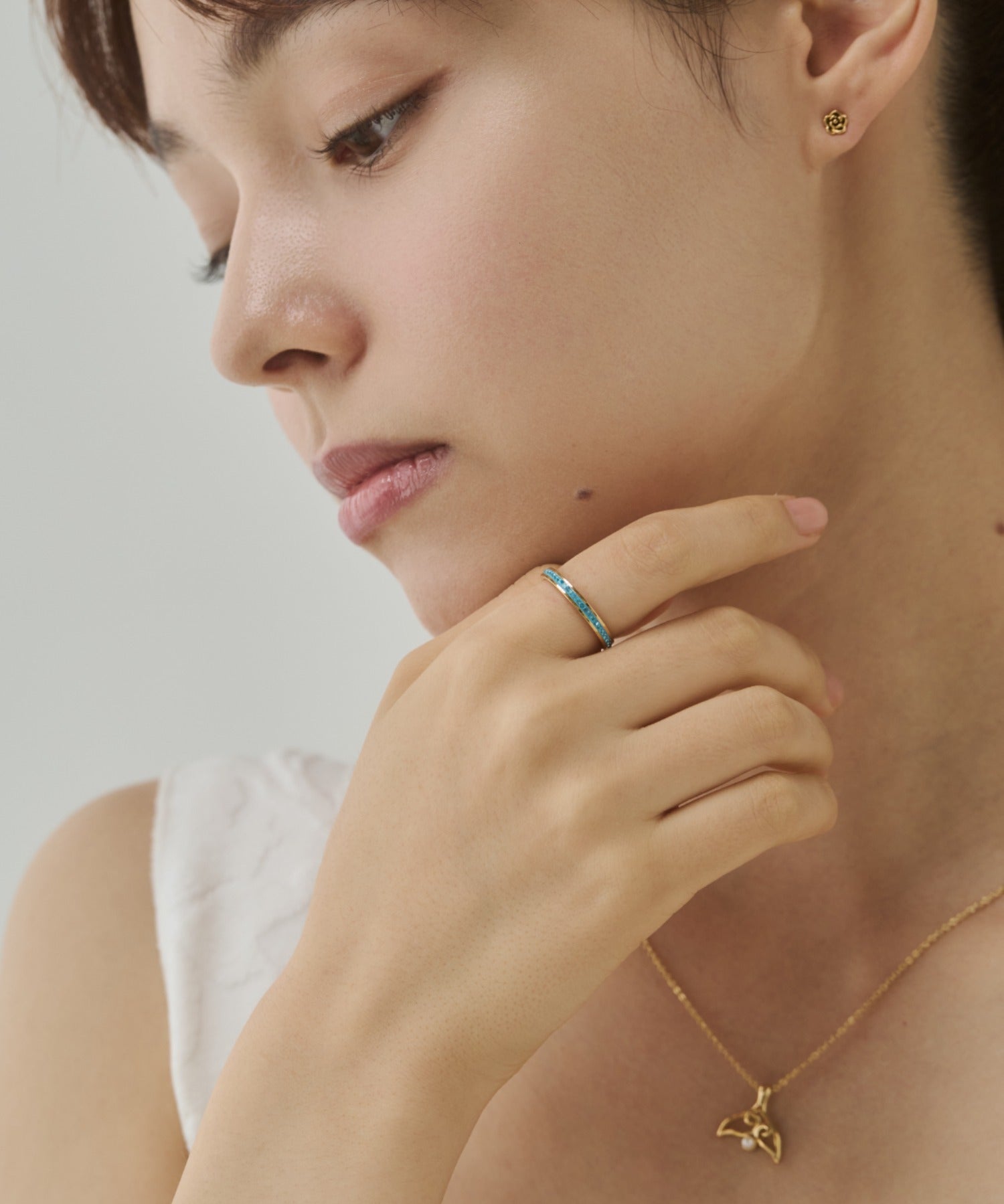 ciite' シーテ リング 【 金属アレルギー対応 】カラービジュー エターナルリング サージカルステンレス