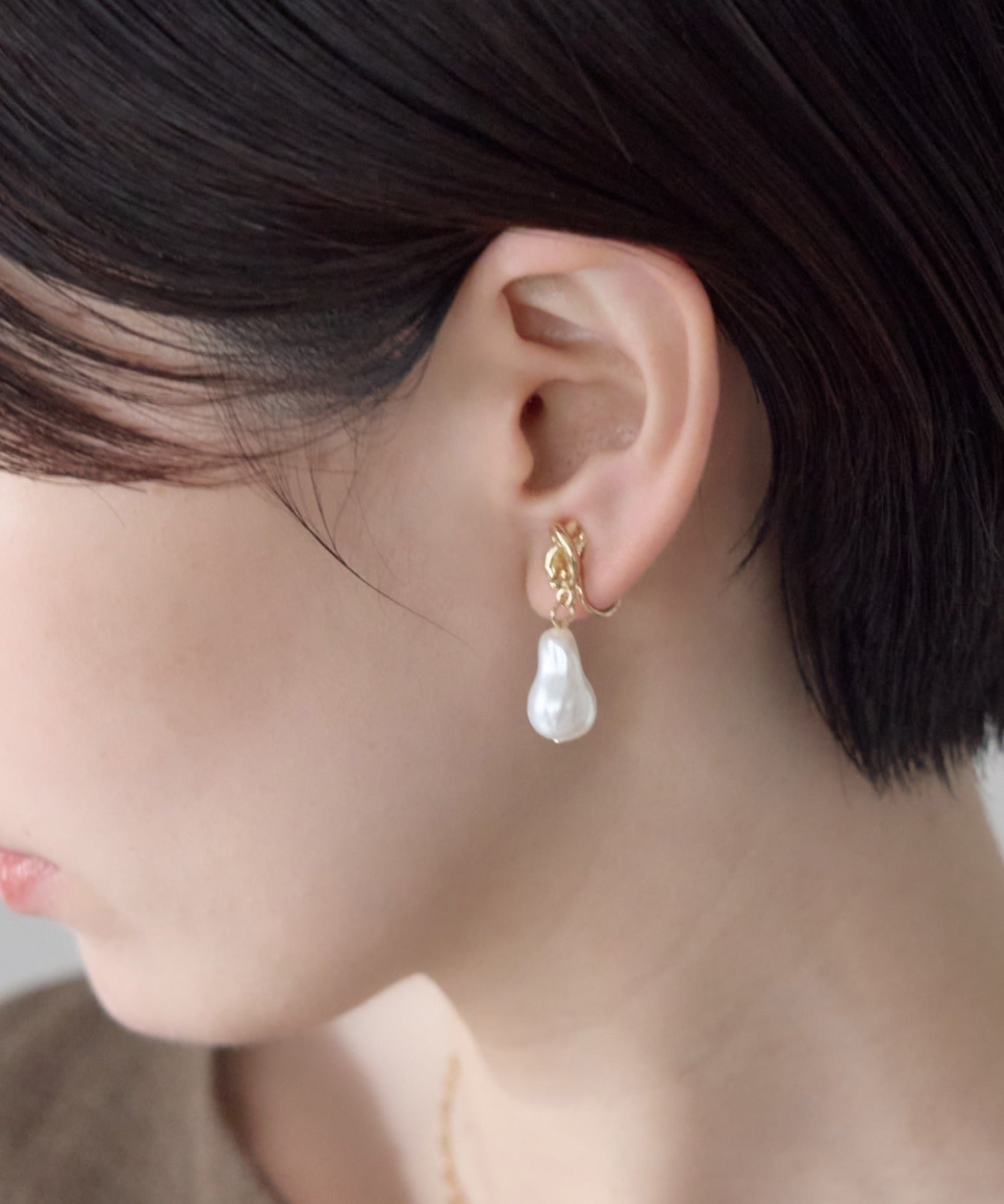 ciite' シーテ イヤリング シリコン付 デザインパール イヤリング