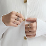 ciite' シーテ リング 【 金属アレルギー対応 】 バイカラーリング サージカルステンレス