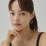 ciite' シーテ ピアス（両耳用） 【 金属アレルギー対応 】ツイストフープピアス サージカルステンレス（両耳用）