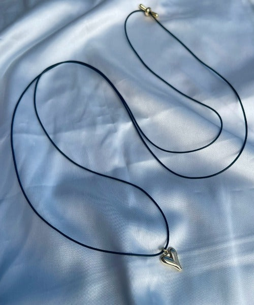 ciite' シーテ ネックレス メタルハートトップ コードチョーカー / ネックレス