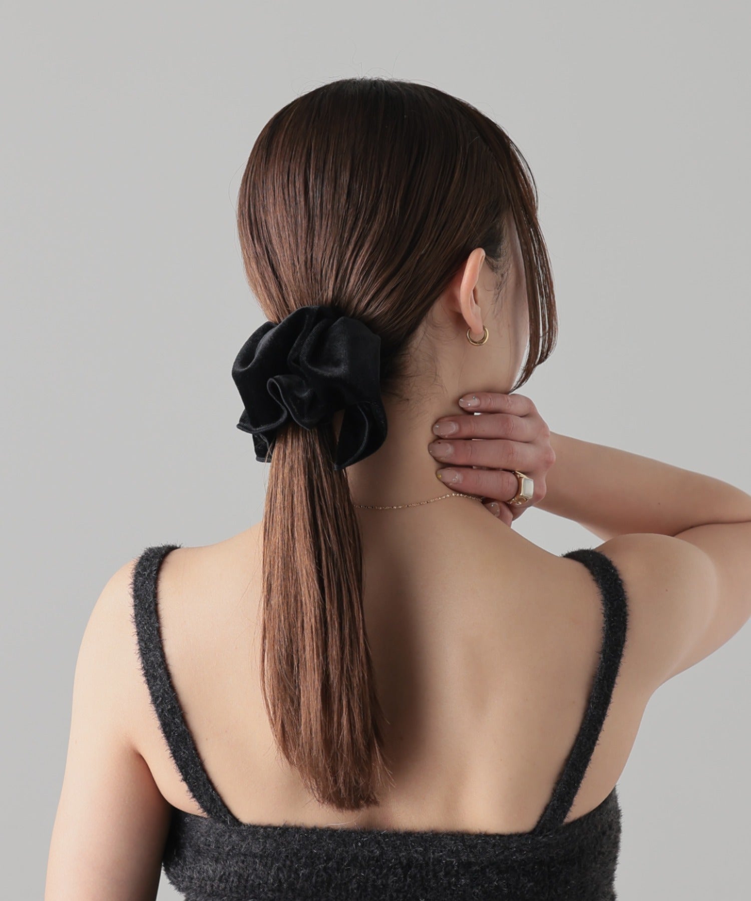 ciite' シーテ ヘアピン シュシュ風 ベロア調 ヘアピン