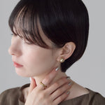 ciite' シーテ イヤリング シリコン付 デザインメタル イヤリング