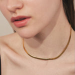 ciite' シーテ ネックレス 【 金属アレルギー対応 】 4mm スネークチェーンネックレス サージカルステンレス