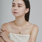 ciite' シーテ ネックレス 【 金属アレルギー対応 】 2連 エリザベス コインネックレス サージカルステンレス