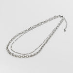 ciite' シーテ ネックレス 【 金属アレルギー対応 】 2連チェーンネックレス サージカルステンレス