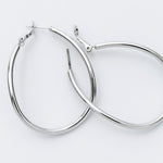 ciite' シーテ ピアス（両耳用） 大ぶり立体オーバルフープピアス (両耳用)