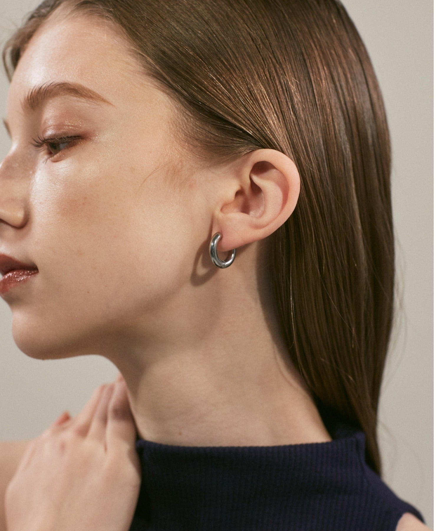 ciite' シーテ ピアス（両耳用） 【 金属アレルギー対応 】 シンプルフープピアス サージカルステンレス (両耳用)