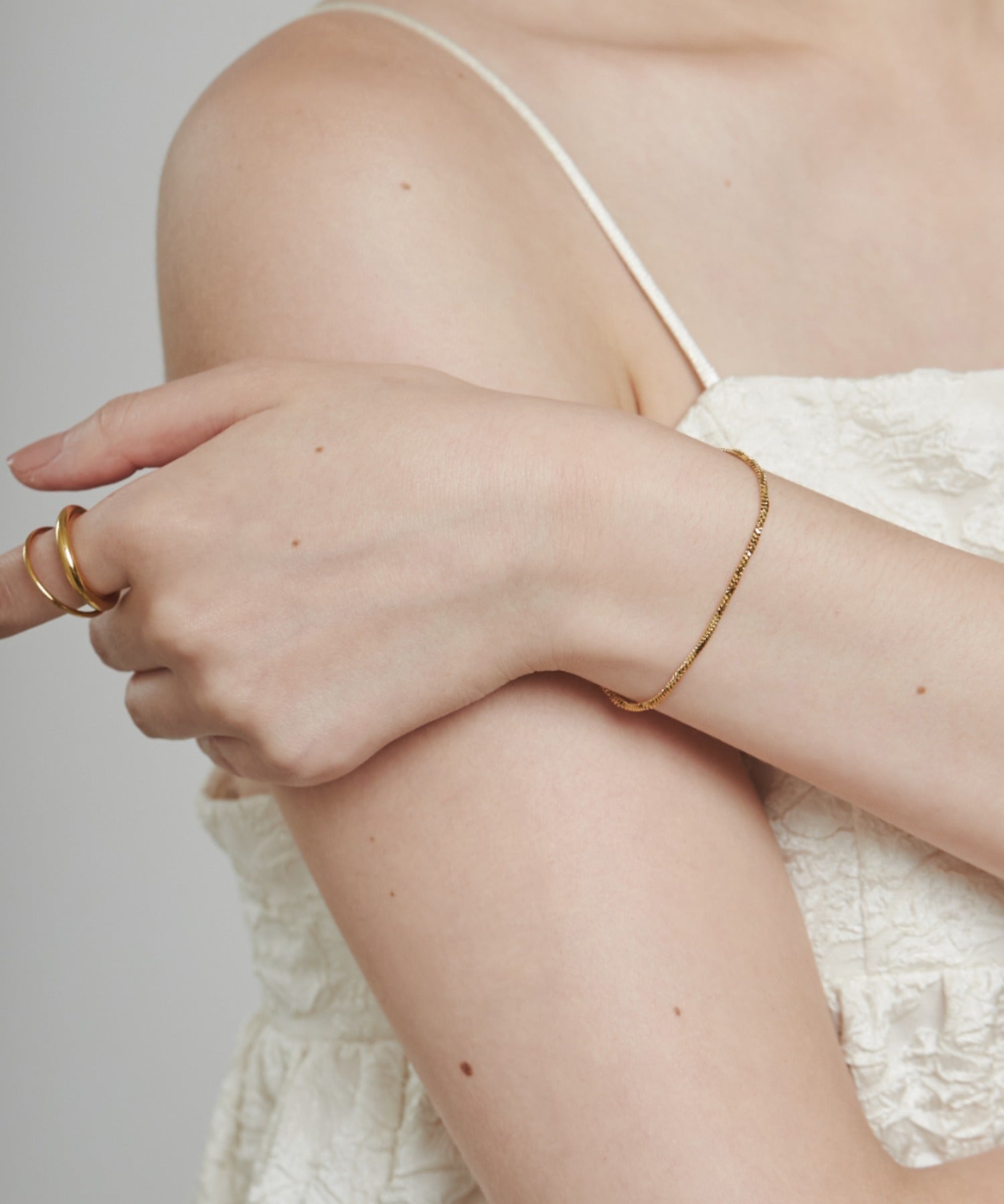 ciite' シーテ ブレスレット 【 金属アレルギー対応 】グリッターチェーンブレスレット サージカルステンレス