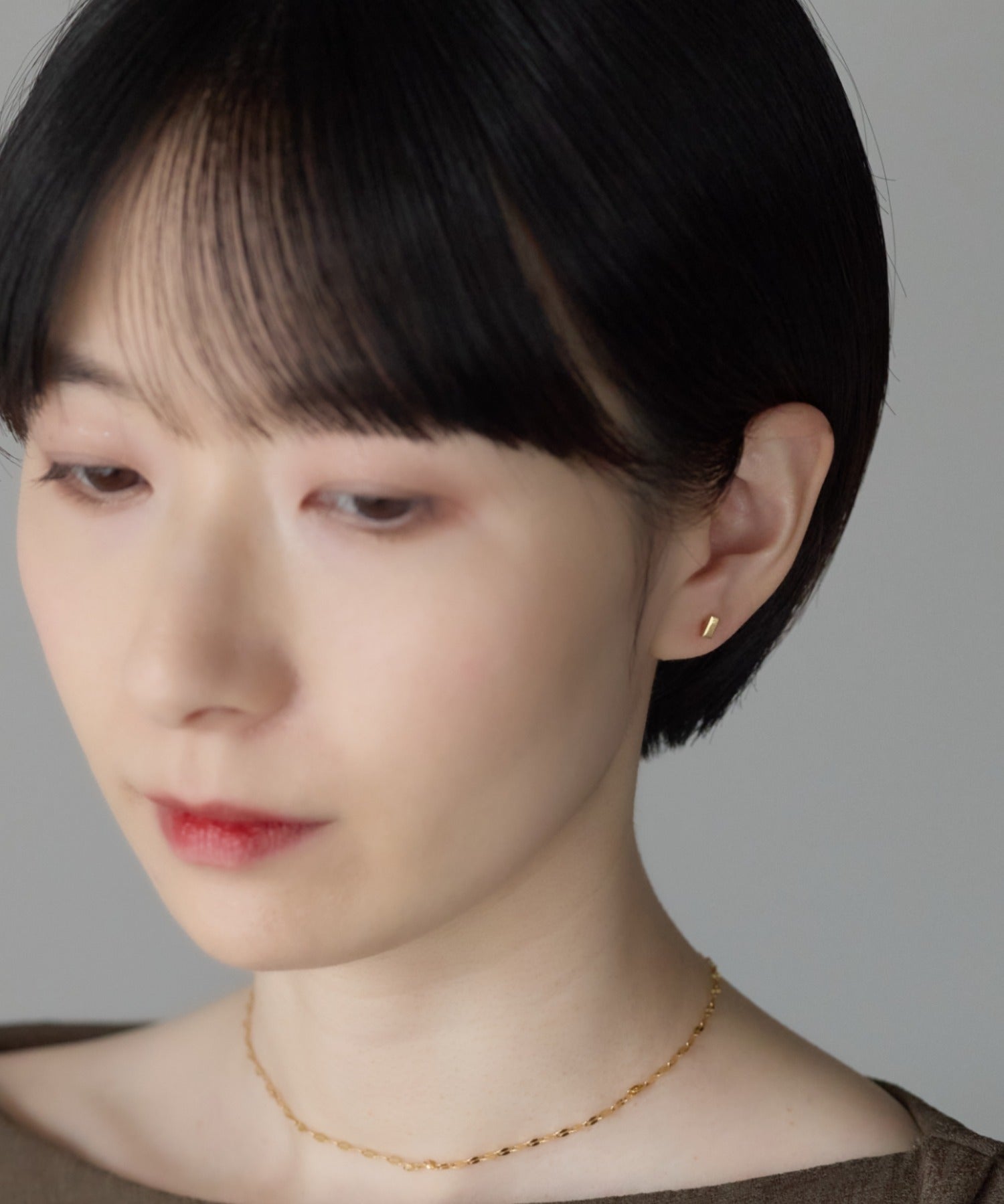 ciite' シーテ ピアス（両耳用） 【金属アレルギー対応】レクタングルバー ピアス