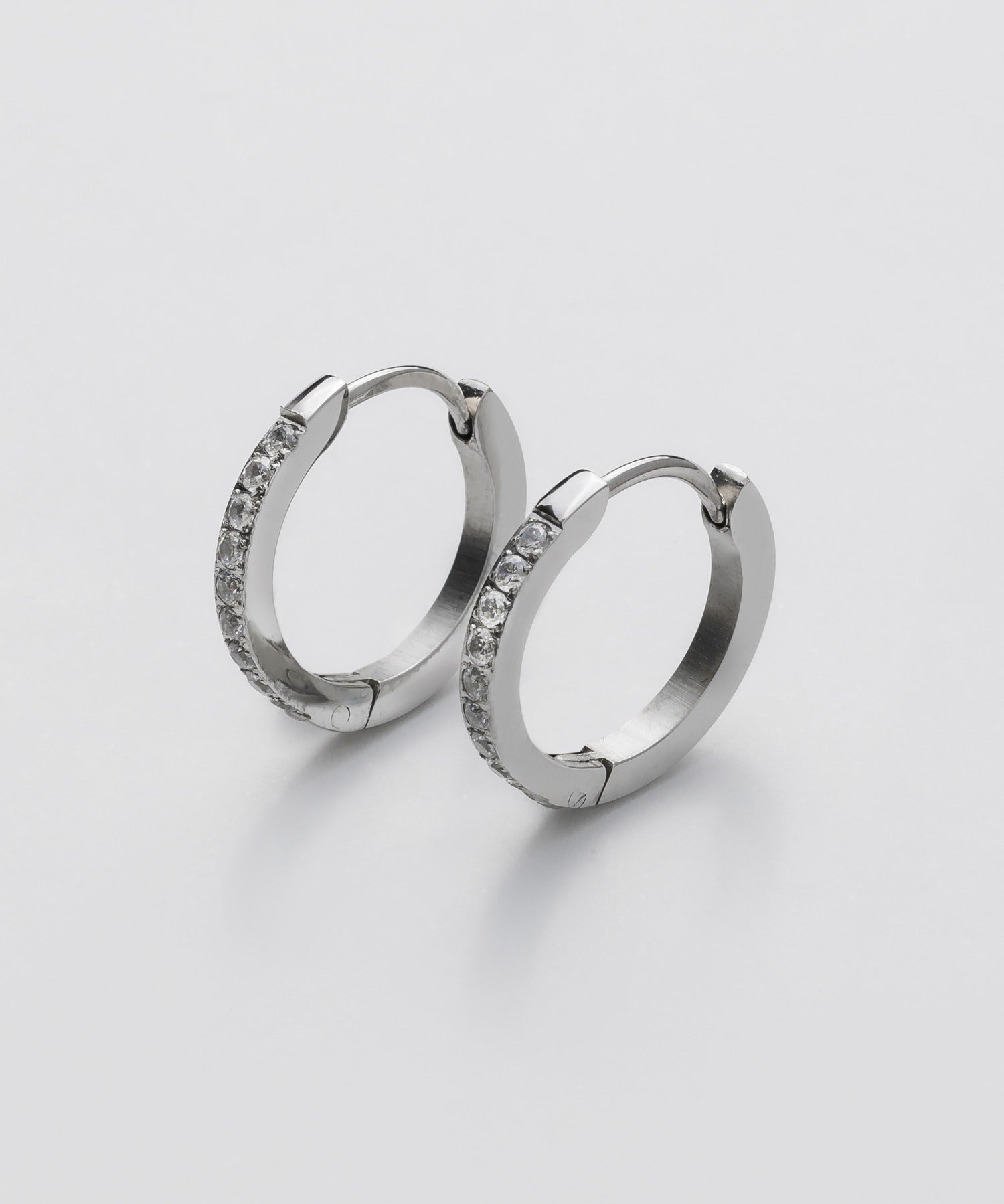 ciite' シーテ ピアス（両耳用） 【 金属アレルギー対応 】 ビジューフープピアス サージカルステンレス (両耳用)