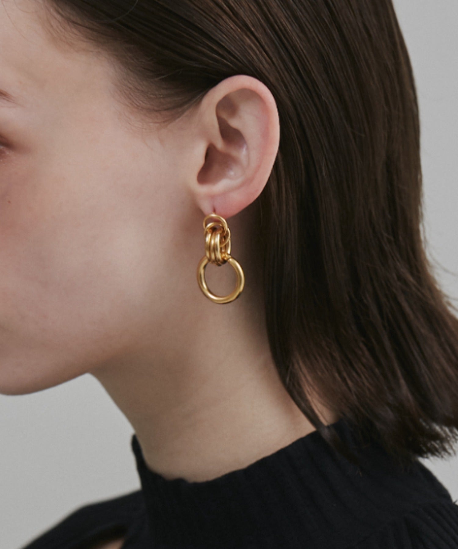 ciite' シーテ ピアス（両耳用） 【 金属アレルギー対応 】 モチーフサークルピアス サージカルステンレス (両耳用)