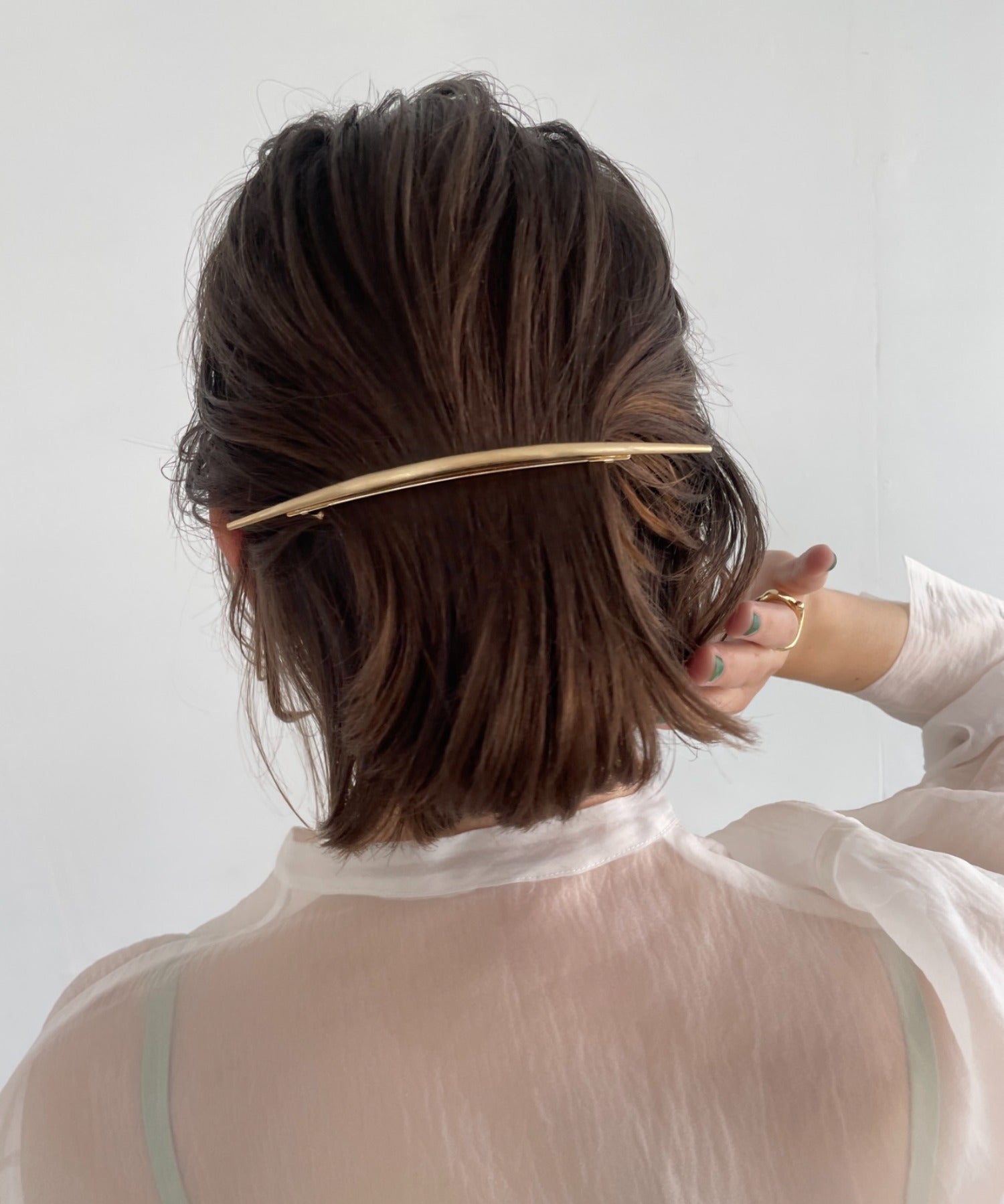 ciite' シーテ バレッタ/ヘアクリップ ワイドムーンバレッタ