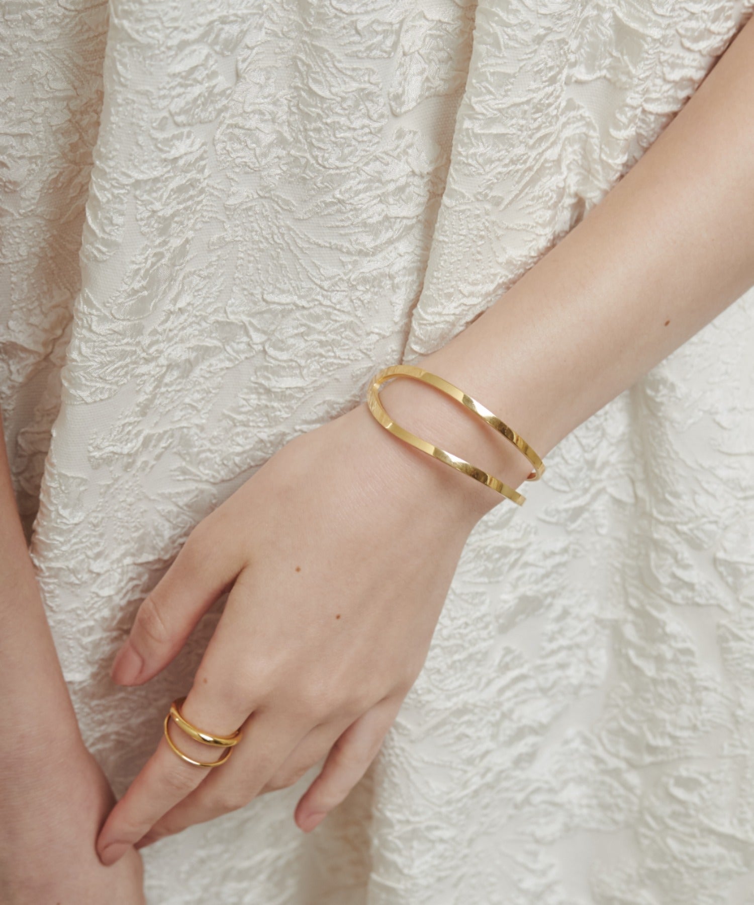 ciite' シーテ ブレスレット 【 金属アレルギー対応 】 2ラインバングル / ブレスレット サージカルステンレス