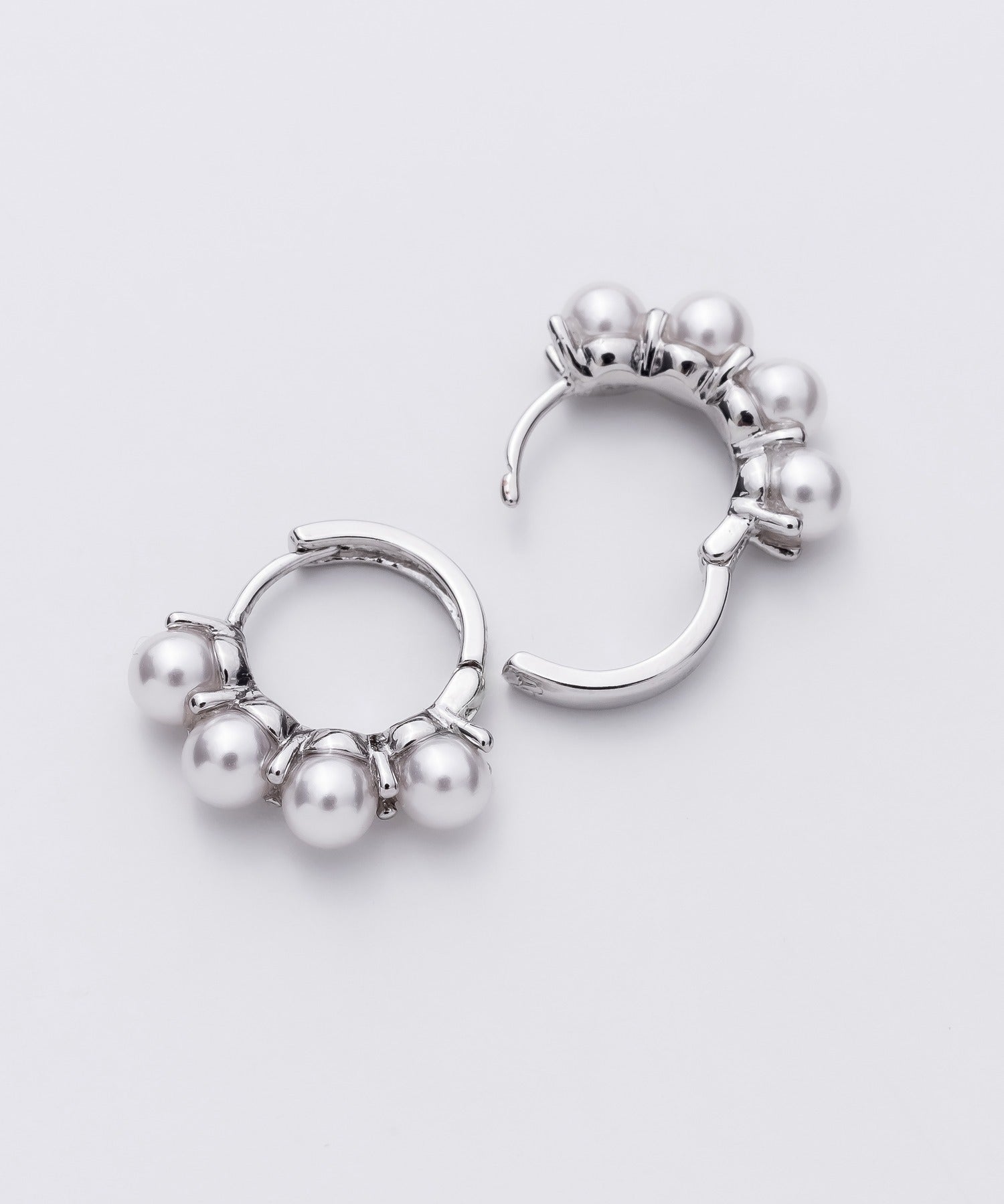 ciite' シーテ ピアス（両耳用） 4連パールフープピアス (両耳用)