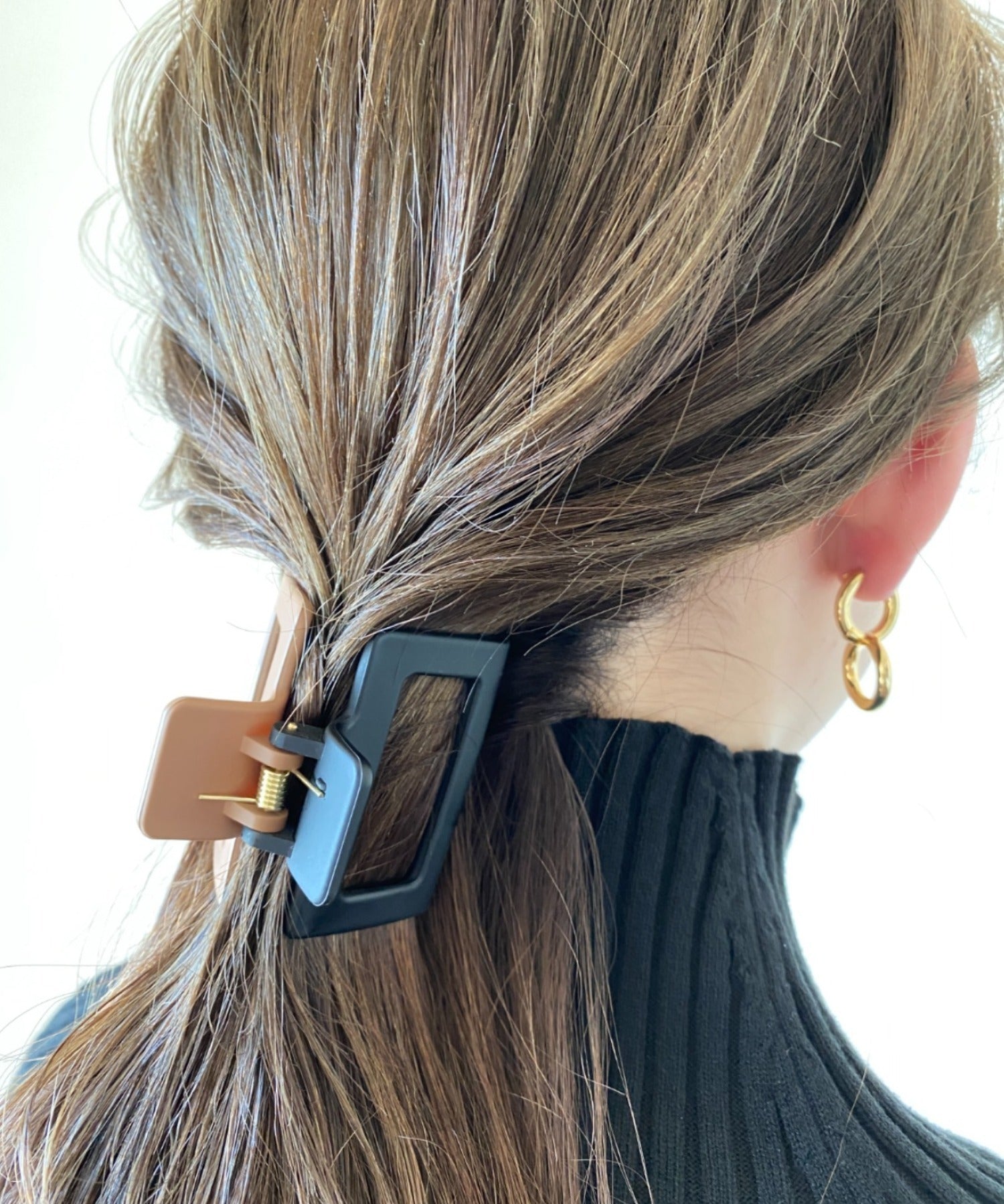 ciite' シーテ バレッタ/ヘアクリップ バイカラーコンパクトヘアクリップ