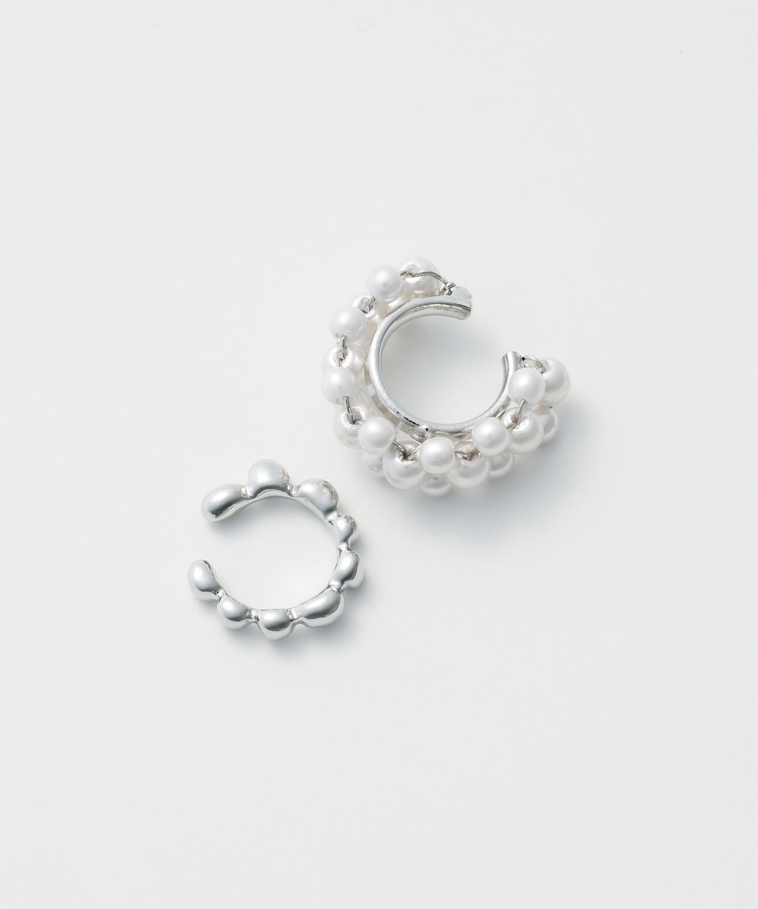 ciite' シーテ イヤーカフ パール&メタル イヤーカフセット