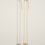 ciite' シーテ ネックレス 【 金属アレルギー対応 】 ミニリボンネックレス サージカルステンレス