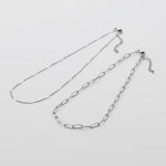 ciite' シーテ ネックレス 【 金属アレルギー対応 】 シンプルチェーンネックレス 2セット サージカルステンレス