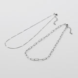 ciite' シーテ ネックレス 【 金属アレルギー対応 】 シンプルチェーンネックレス 2セット サージカルステンレス