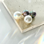 ciite' シーテ ピアス（両耳用） 2way バイカラー ダブルパールピアス