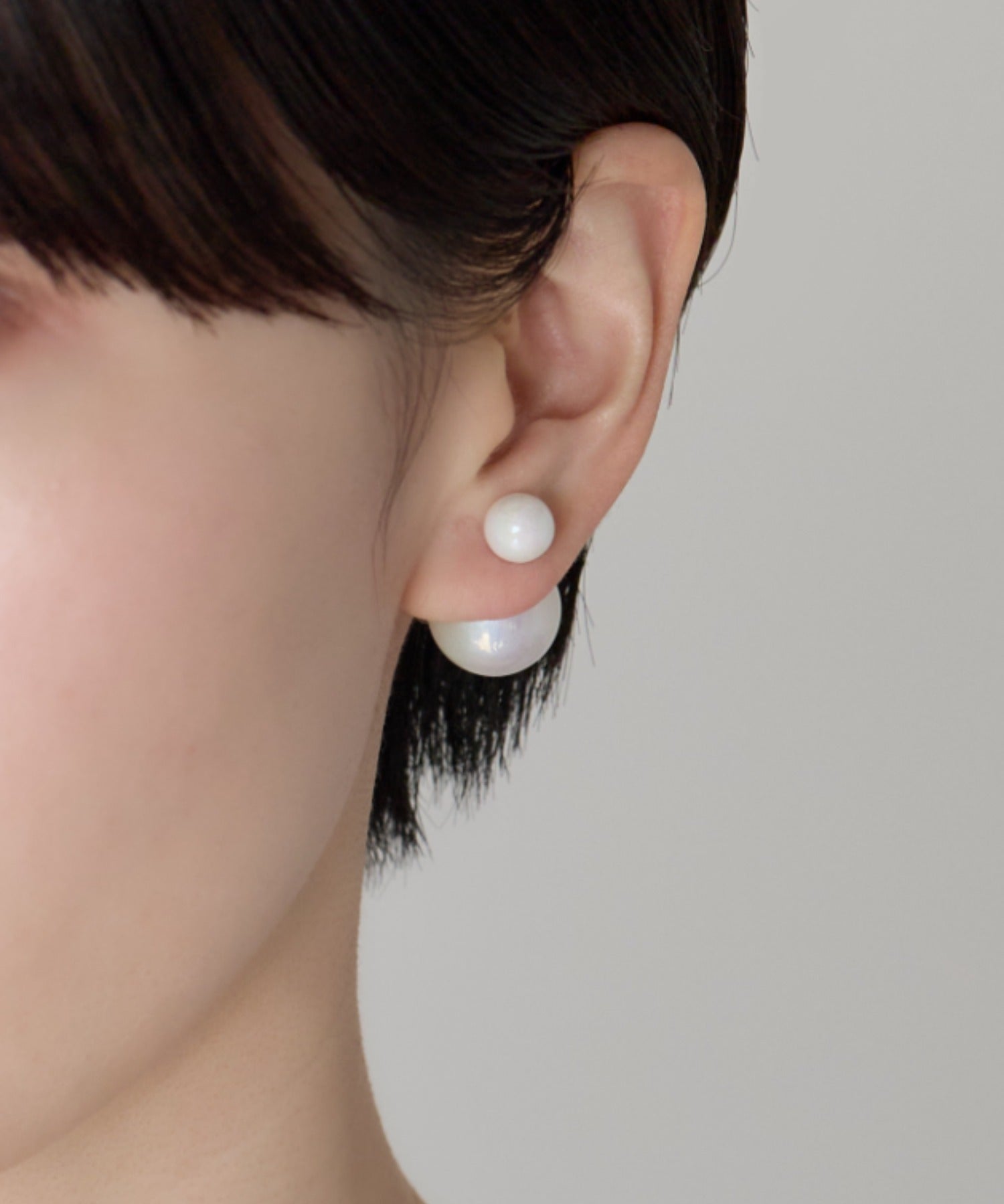 ciite' シーテ ピアス（両耳用） シリコン付 ダブルボール ピアス