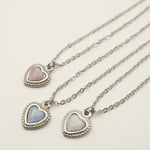 ciite' シーテ ネックレス 【 金属アレルギー対応 】 パステルカラー ハートネックレス サージカルステンレス