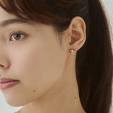 ciite' シーテ ピアス（両耳用） 【 金属アレルギー対応 】ミニビジューバタフライピアス サージカルステンレス（両耳用）