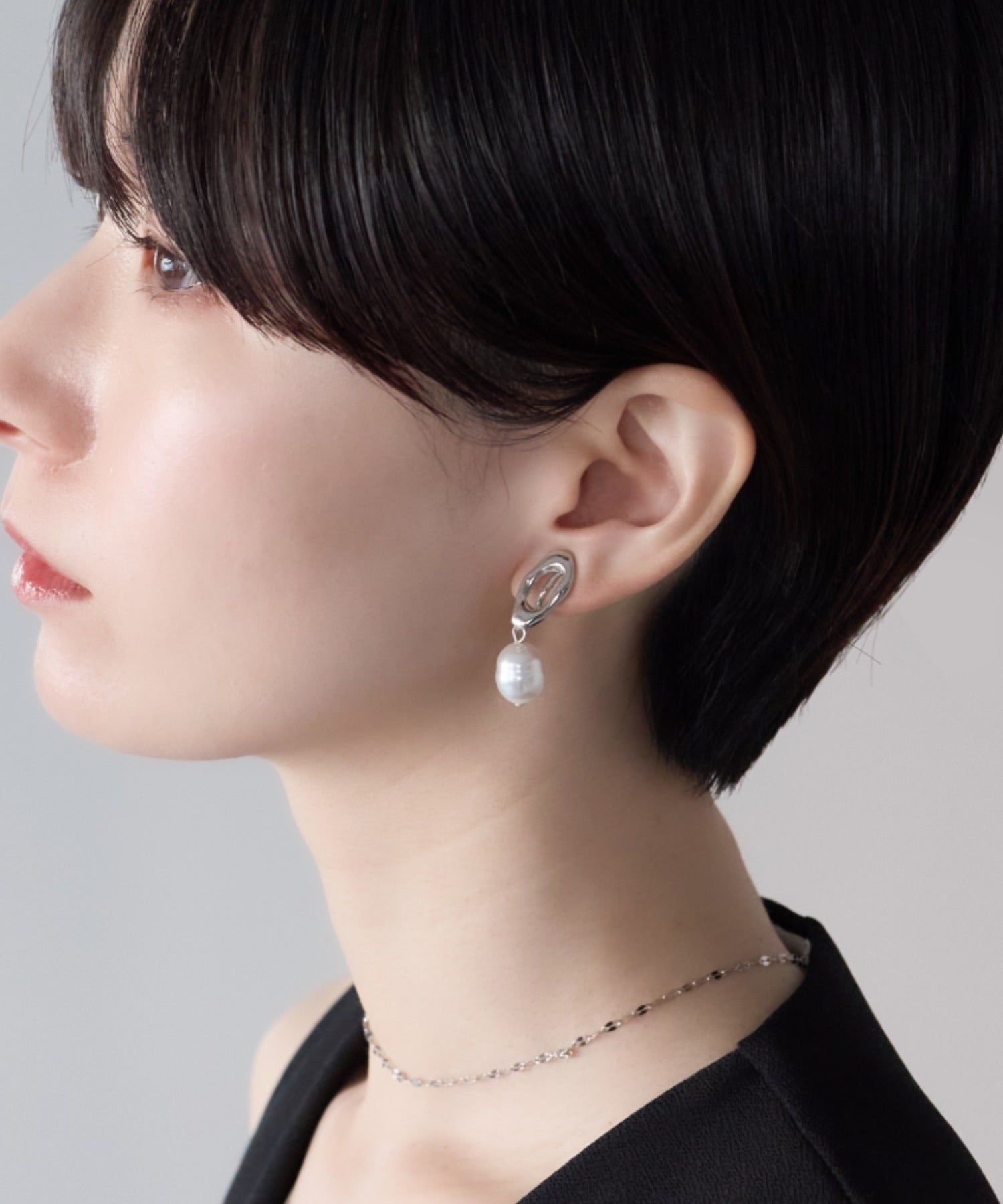 ciite' シーテ イヤリング シリコン付 デザインパール イヤリング