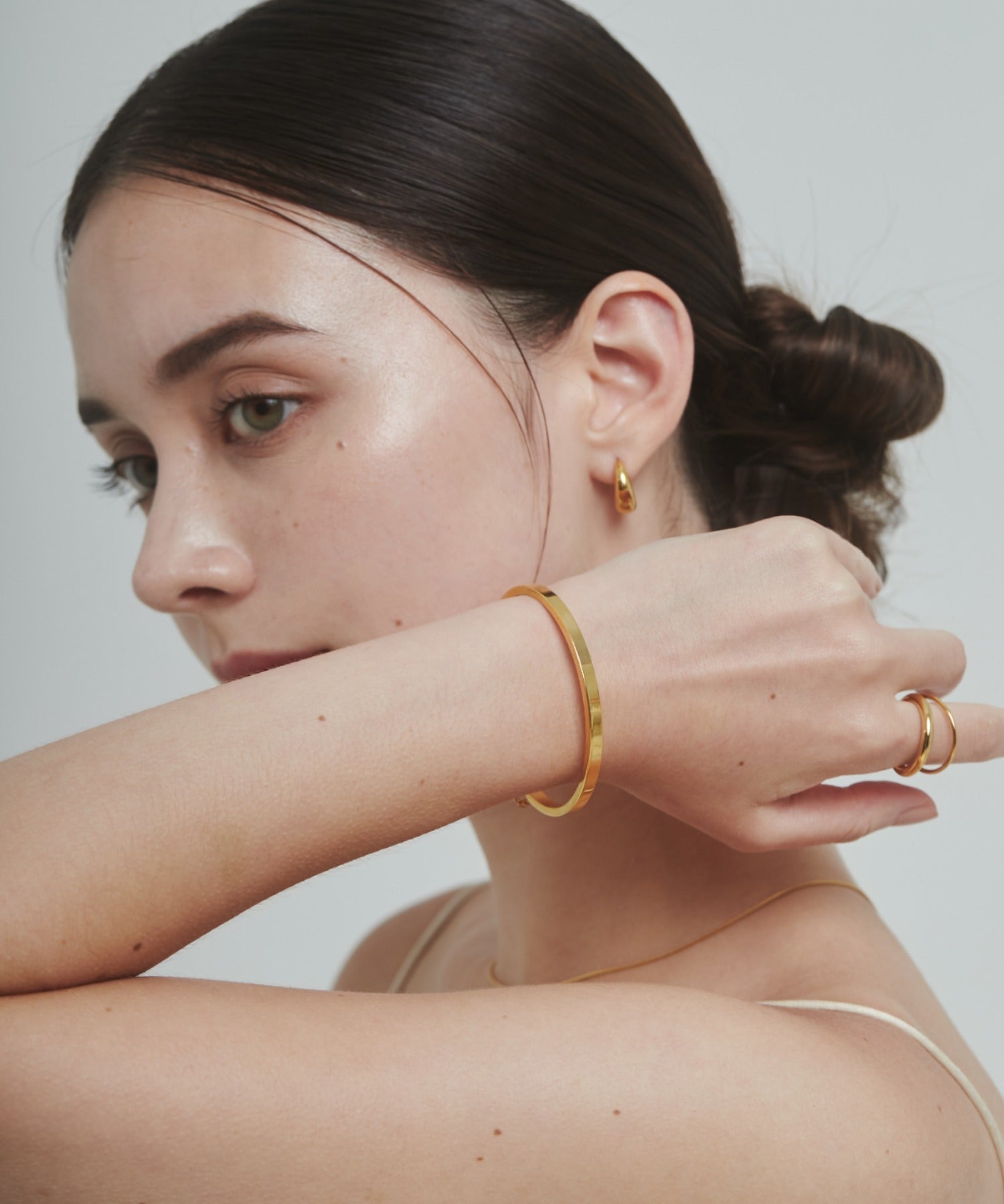 ciite' シーテ ブレスレット 【 金属アレルギー対応 】 ハートビジュー シンプルブレスレット / バングル サージカルステンレス