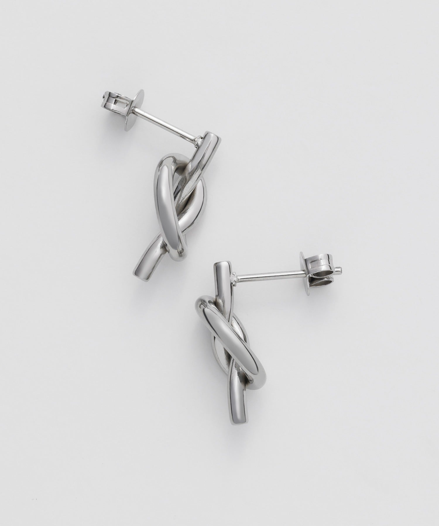 ciite' シーテ ピアス（両耳用） 【 金属アレルギー対応 】 ノットピアス サージカルステンレス (両耳用)