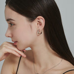 ciite' シーテ ピアス（両耳用） 【 金属アレルギー対応 】 モチーフフープピアス サージカルステンレス (両耳用)