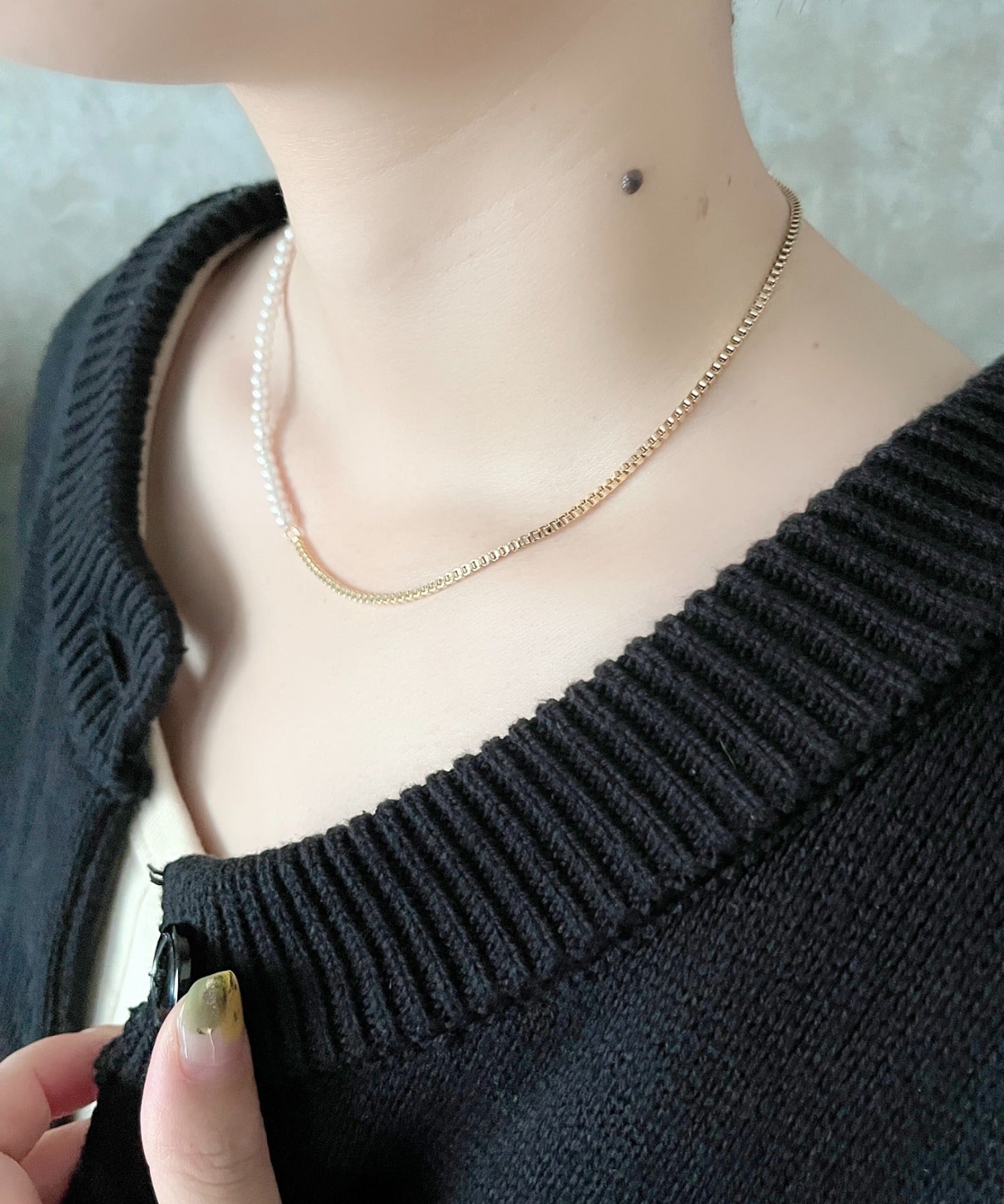 ciite' シーテ ネックレス pearl chain necklace / パール チェーン ネックレス