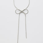 ciite' シーテ ネックレス 【 金属アレルギー対応 】 simple ribbon necklace / シンプル リボン ネックレス サージカルステンレス