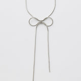 ciite' シーテ ネックレス 【 金属アレルギー対応 】 simple ribbon necklace / シンプル リボン ネックレス サージカルステンレス