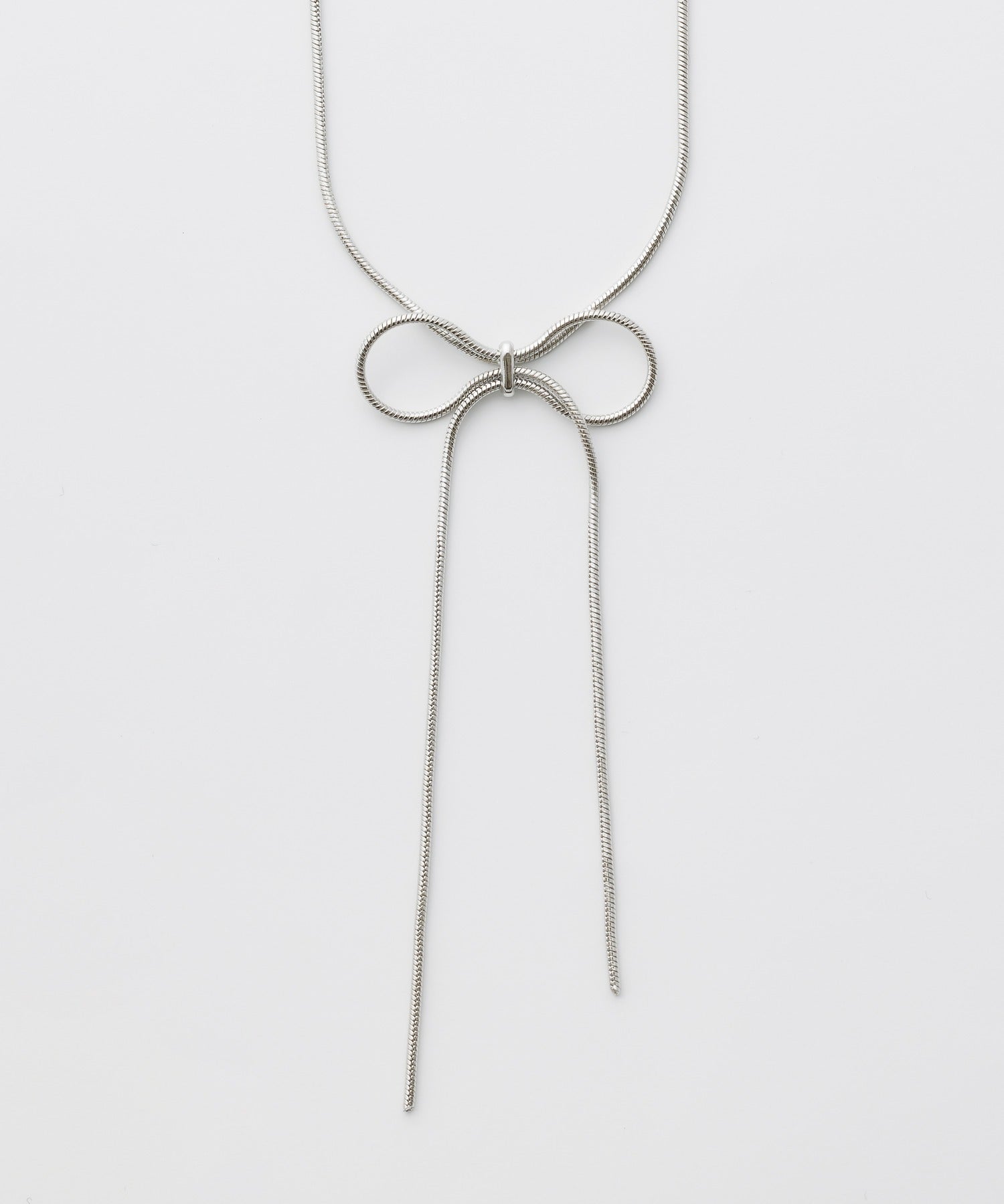 ciite' シーテ ネックレス 【 金属アレルギー対応 】 simple ribbon necklace / シンプル リボン ネックレス サージカルステンレス