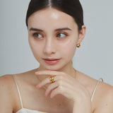 ciite' シーテ リング 【 金属アレルギー対応 】 ニュアンスダブルライン リング サージカルステンレス