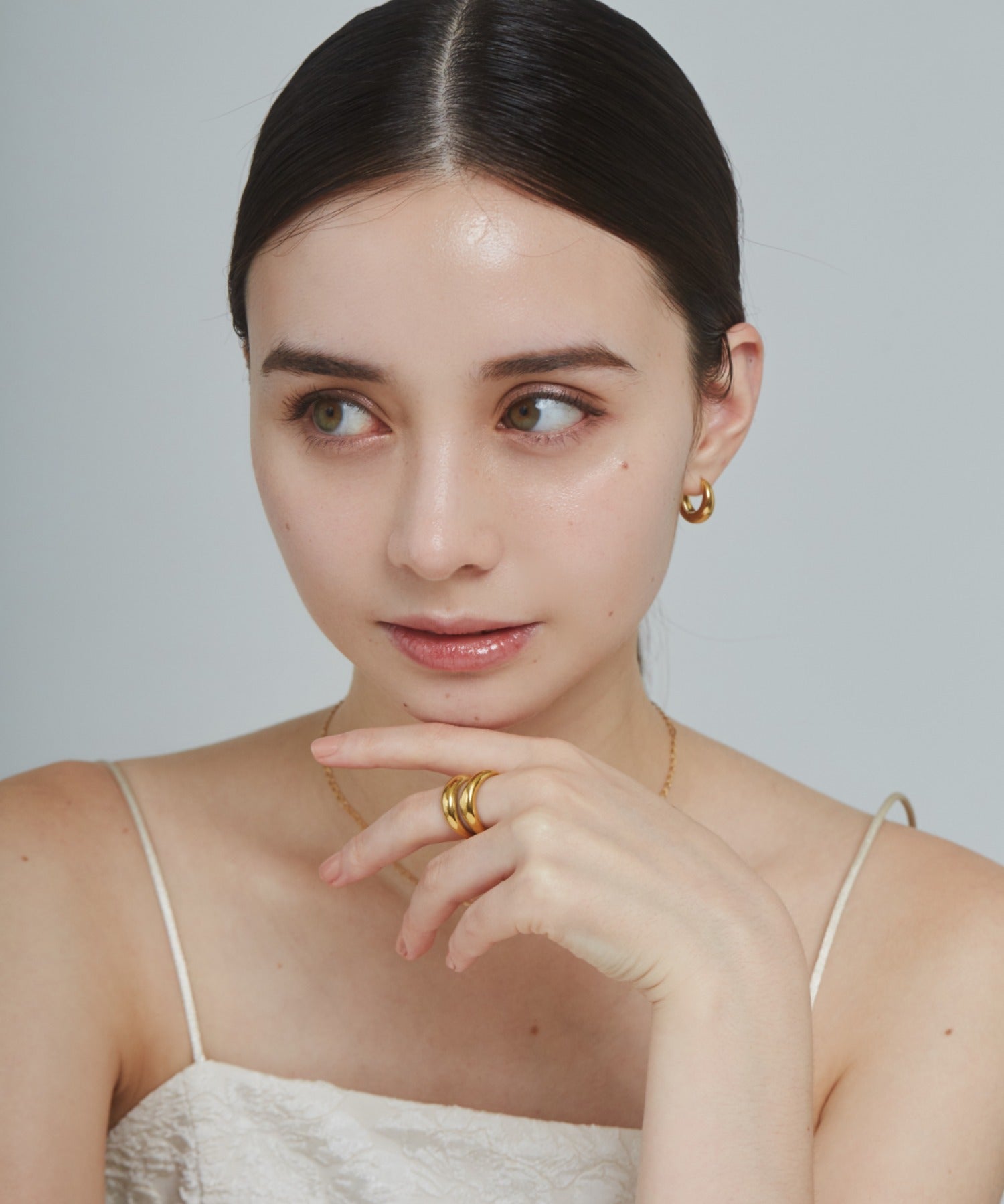 ciite' シーテ リング 【 金属アレルギー対応 】 ニュアンスダブルライン リング サージカルステンレス