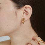 ciite' シーテ イヤリング 【 金属アレルギー対応 】 チェーンモチーフ イヤリング サージカルステンレス (両耳用)