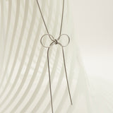 ciite' シーテ ネックレス 【 金属アレルギー対応 】 simple ribbon necklace / シンプル リボン ネックレス サージカルステンレス