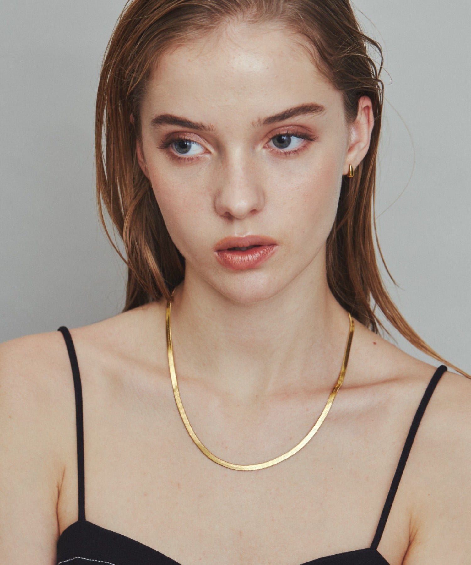 ciite' シーテ ネックレス 【 金属アレルギー対応 】 4mm スネークチェーンネックレス サージカルステンレス