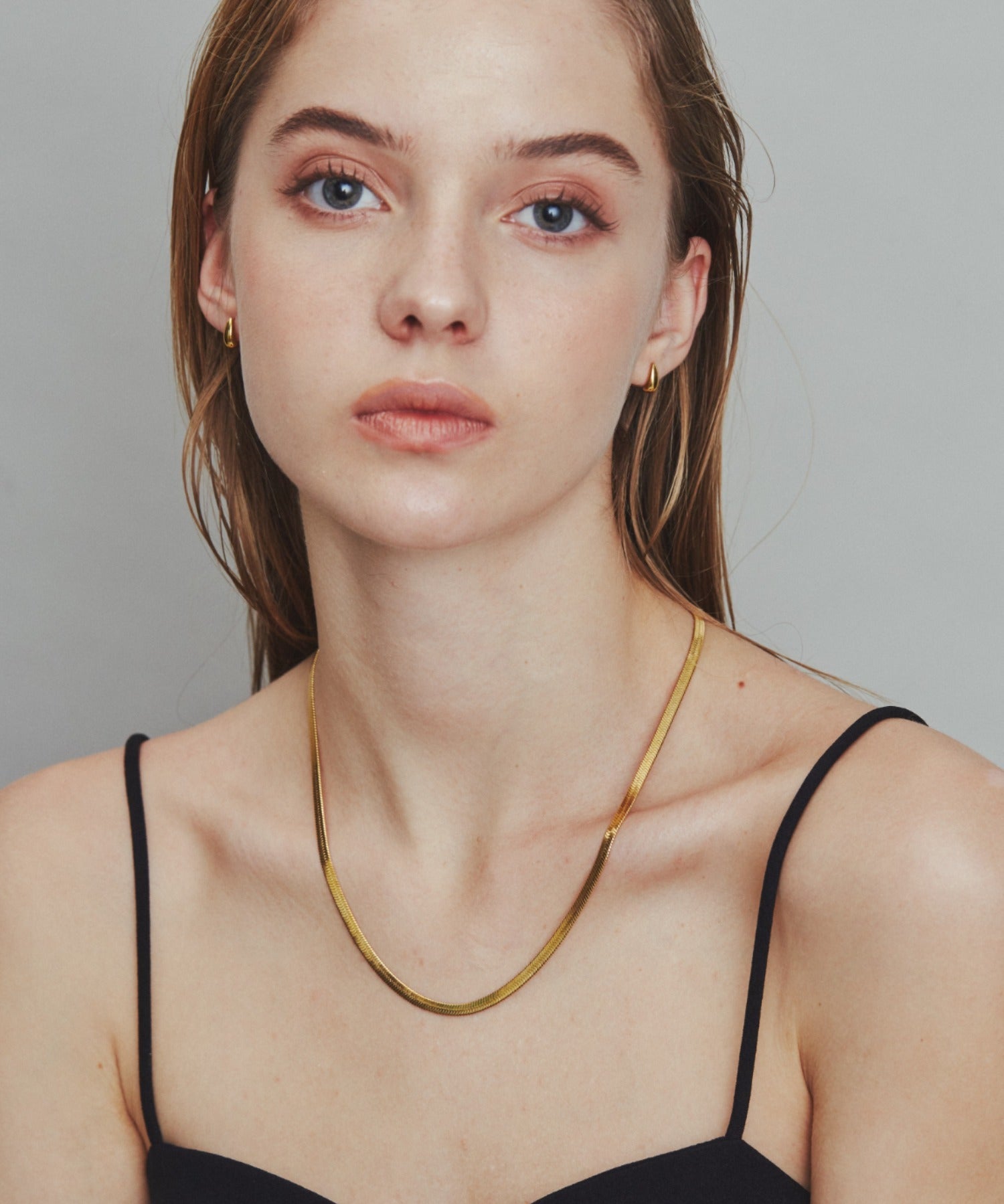 ciite' シーテ ネックレス 【 金属アレルギー対応 】 4mm スネークチェーンネックレス サージカルステンレス