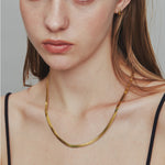 ciite' シーテ ネックレス 【 金属アレルギー対応 】 4mm スネークチェーンネックレス サージカルステンレス