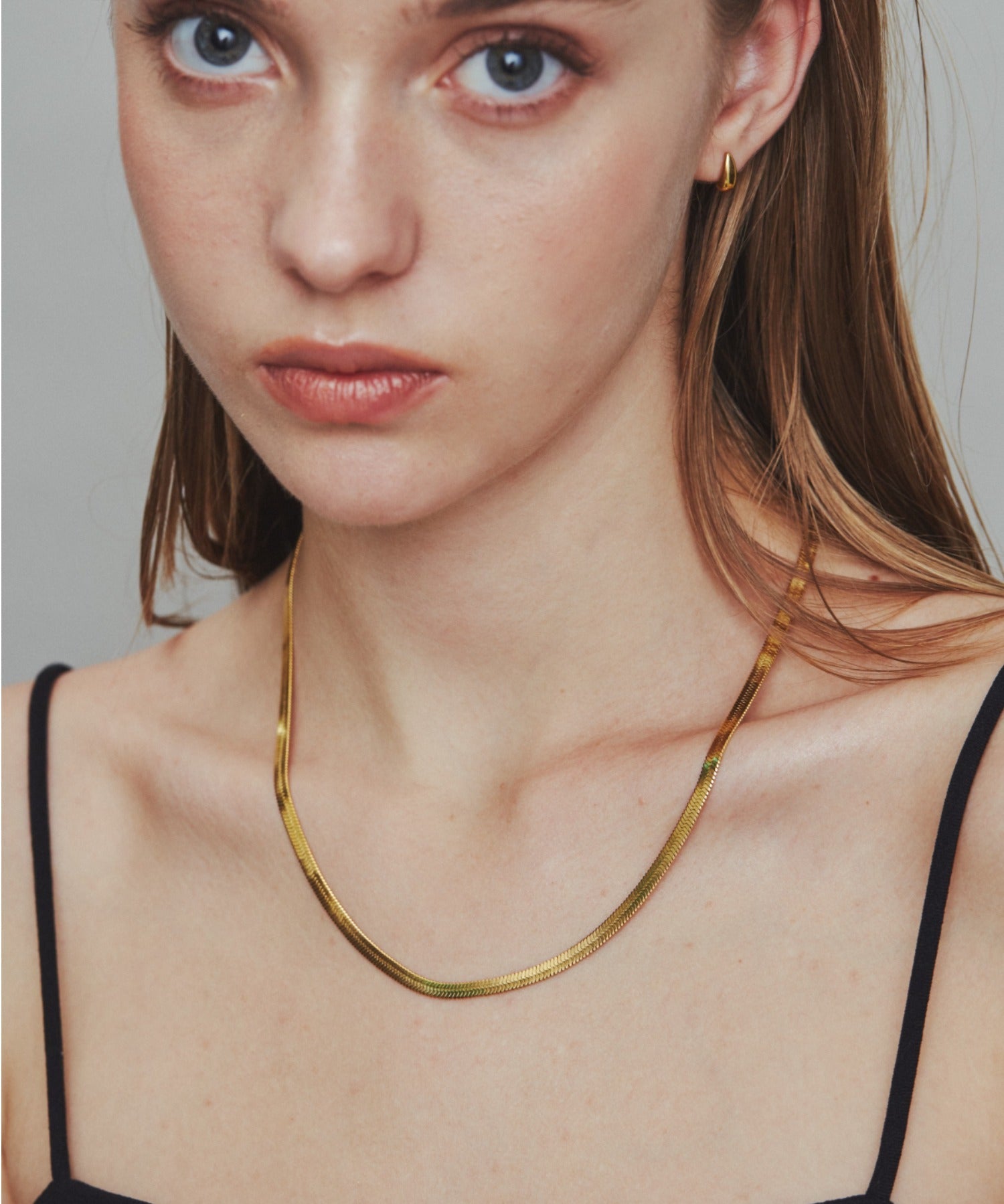 ciite' シーテ ネックレス 【 金属アレルギー対応 】 4mm スネークチェーンネックレス サージカルステンレス