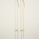 ciite' シーテ ネックレス 【 金属アレルギー対応 】 simple ribbon necklace / シンプル リボン ネックレス サージカルステンレス