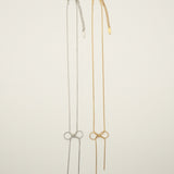 ciite' シーテ ネックレス 【 金属アレルギー対応 】 simple ribbon necklace / シンプル リボン ネックレス サージカルステンレス